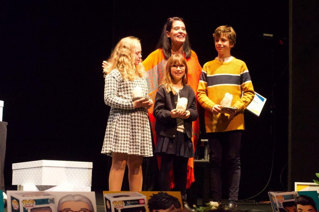 Martina en la gala de los Premios Piedras por la Infancia.